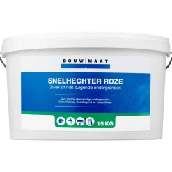Bouwmaat Stuc-Primer Snelhechter Roze Niet-Zuigende Ondergrond 15kg