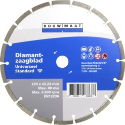 Bouwmaat Universeel Standard Diamantzaagblad 230mm