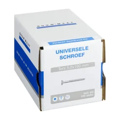 Bouwmaat Universele Schroef Verzinkt PK Deeldraad T20