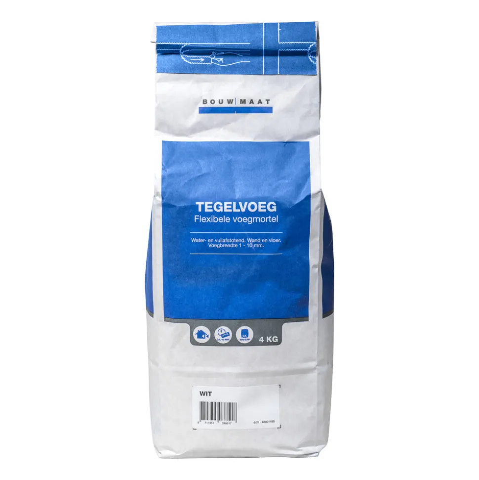 Bouwmaat Voegmortel Wit 4kg
