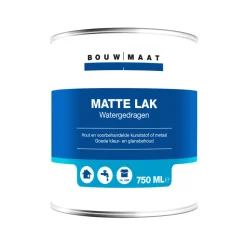Bouwmaat Watergedragen Lak Mat Zwart 750ml