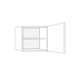 Bribus ECO Bovenkast Links 30x57cm 1 Deur FSC Mix 70%
