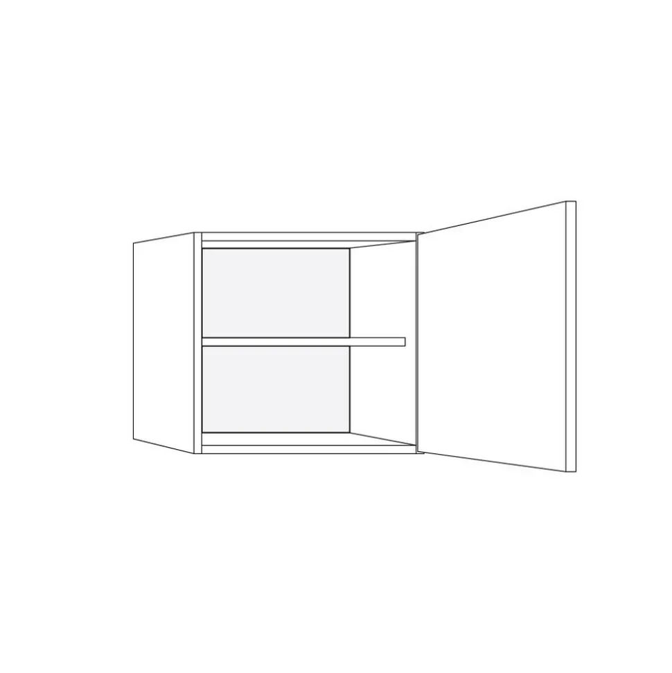 Bribus ECO Bovenkast Links 30x57cm 1 Deur FSC Mix 70%