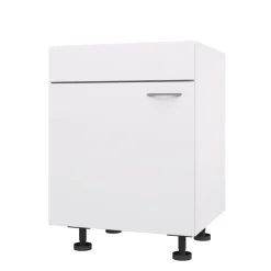 Bribus ECO Gootsteenkast Rechts 60cm 1 Deur Met Schijnlade FSC Mix 70%