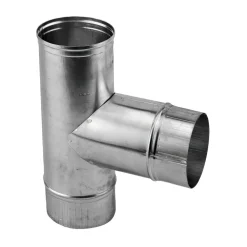 Burgerhout T-Stuk Rookgasafvoer Aluminium 90° Ø100mm
