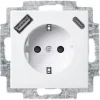 Busch-Jaeger Balance Contactdoos 1-Voudig Randaarde USB A/C Polarwit