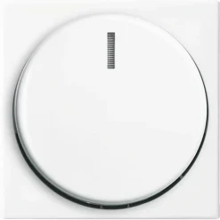 Busch-Jaeger Balance Inbouw Centraalplaat Knop Dimmer Polarwit