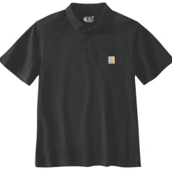 Carhartt Midweight S/S Pocket Polo Zwart