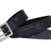 Carhartt Riem Logo Leer Zwart Maat 38