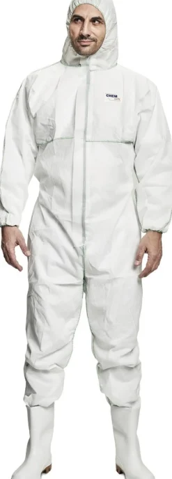 CERVA Overall Wegwerp CHEMSAFE C1 Wit Maat XL
