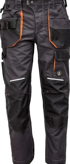 CERVA Werkbroek Emerton+ Antraciet/Oranje