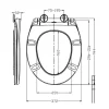 Chase Toiletzitting Softclose en Quick Release Glanzend Wit