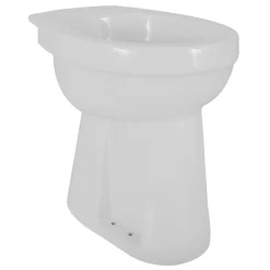 Closetpot Staand Verhoogd Vlakspoel AO Glanzend Wit 46cm