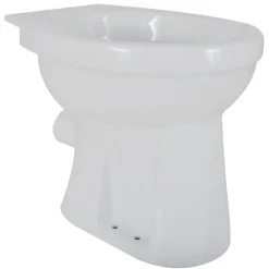 Closetpot Staand Verhoogd Vlakspoel PK Glanzend Wit 46cm