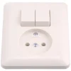 Combinatie Stopcontact Schakelaar Polarwit