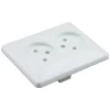Contactdoos Inbouw 2-Voudig Polarwit