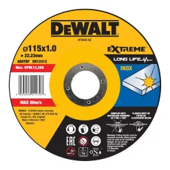 DeWALT Extreme 2X Doorslijpschijf 115x22,2x1mm
