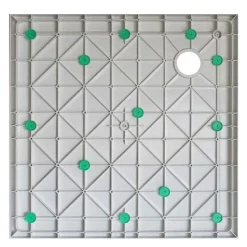 Douchebak Vierkant SMC Wit 90x90cm