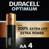 Duracell Batterij Alkaline Optimum AA 4 stuks