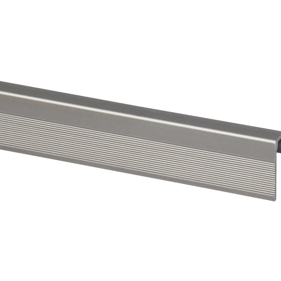 Eindprofiel SPC Paneel Wall End Titanium 4mm x 2800mm