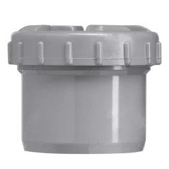 Eindstuk PVC wanddikte 3,2 mm Ø 125 mm met schroefdeksel KOMO-keur