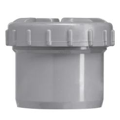 Eindstuk PVC wanddikte 3,2 mm Ø 75 mm met schroefdeksel KOMO-keur
