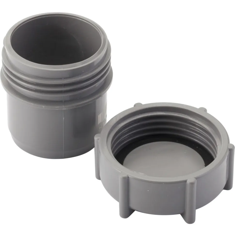 Eindstuk PVC wanddikte 3,2 mm Ø 40 mm met schroefdeksel KOMO-keur