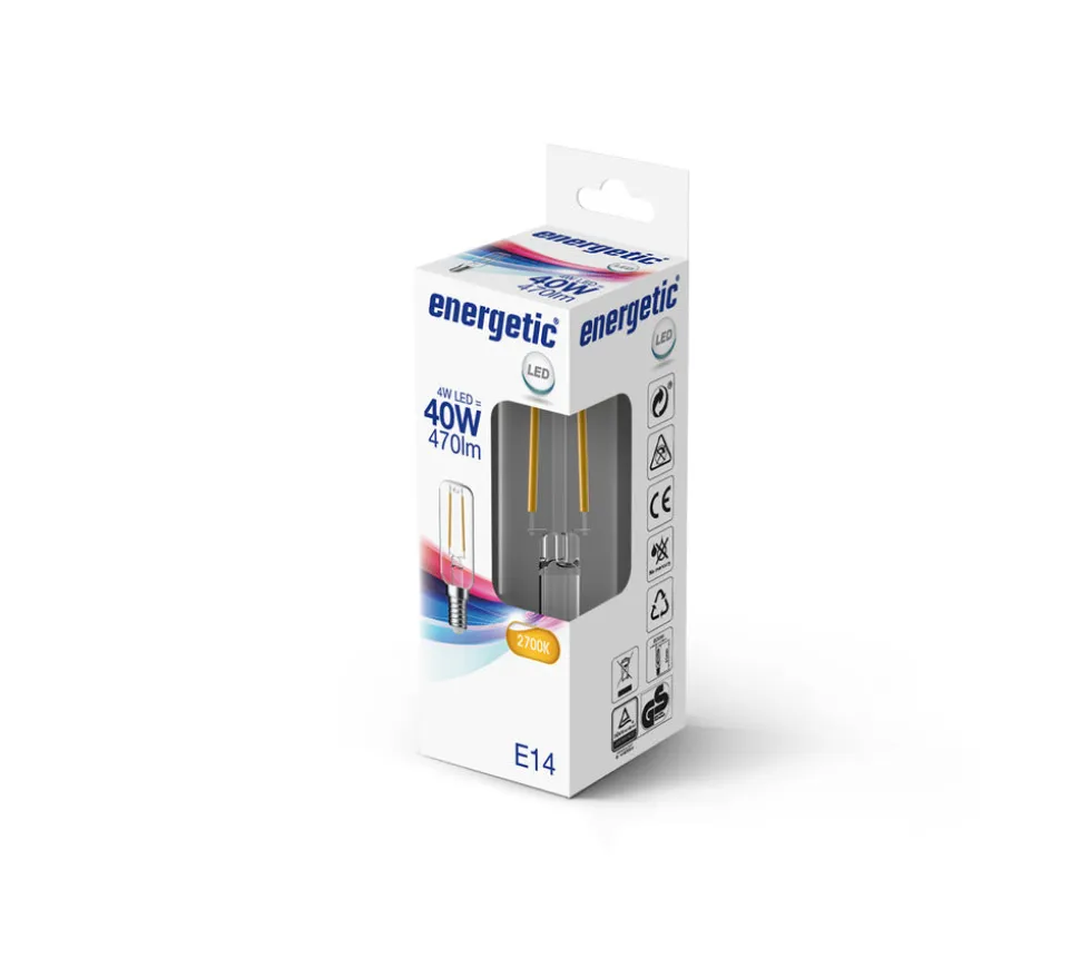 Energetic LED Lamp Buis 40W E14 Warmwit Helder