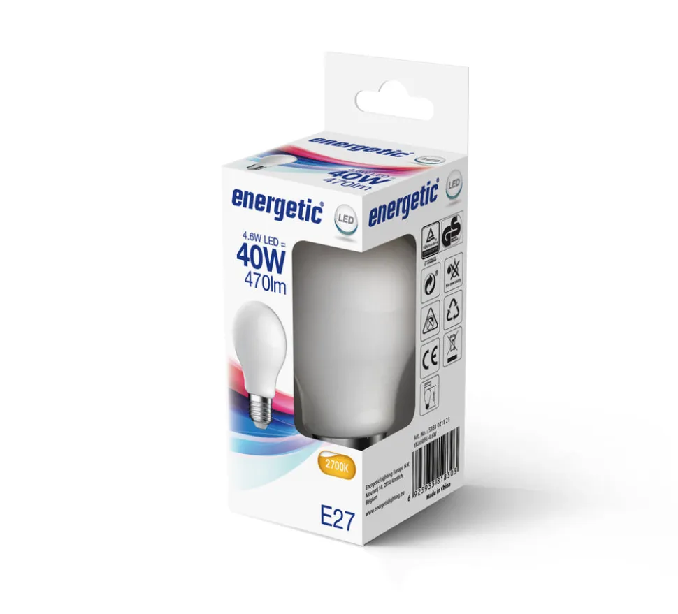 Energetic LED Lamp Peer 40W E27 Warmwit Mat