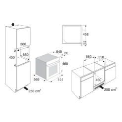 ETNA Combi Magnetron nis 45 cm CM244RVS