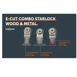 Fein Combo E-Cut Wood en Metaal Starlock 3delig