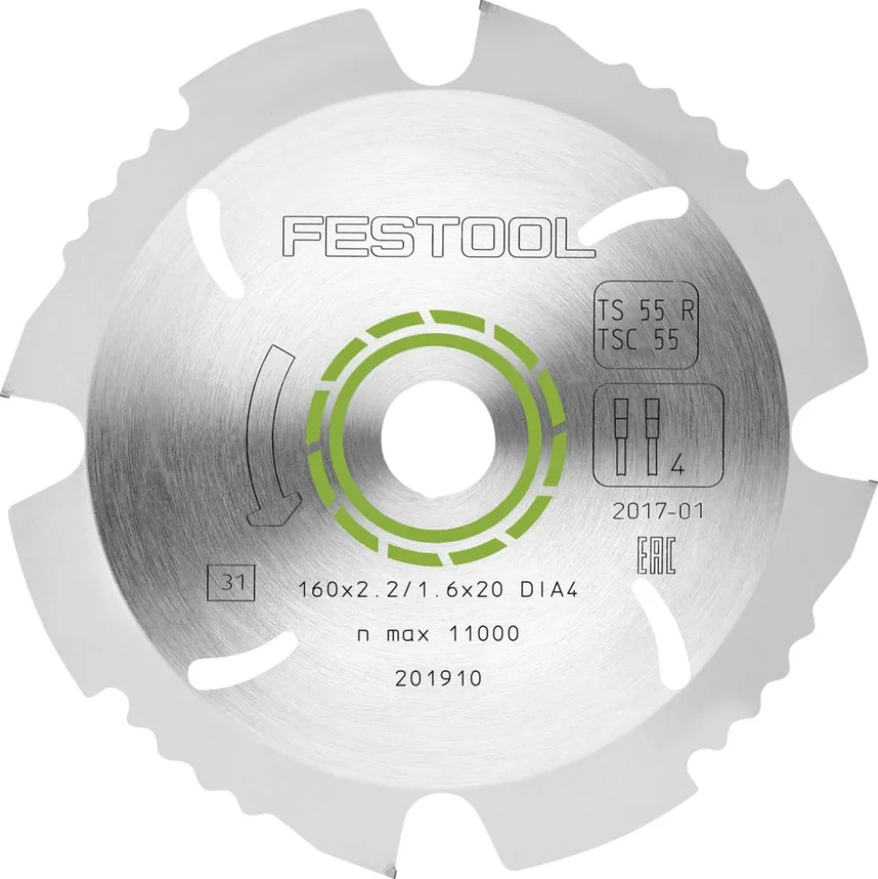 Festool Diamant Cirkelzaagblad DIA4 160x2,2x20mm