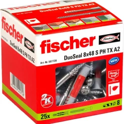 fischer DuoSeal S Met RVS A2 Bolkopschroef