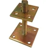 FIS Profi Verstelbare Paalhouder (ca. 140mm) Met Plaat 100x100mm En 70x70mm