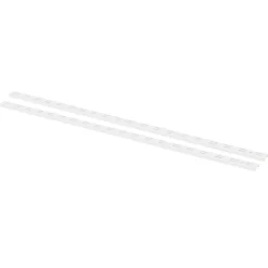 F-Systeem rail dubbel 100 cm wit RAL9003 2 stuks 275 kg