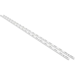 F-Systeem rail enkel 100 cm wit RAL9003 2 stuks 275 kg