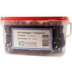 GB-Profi Flexplug 8x120mm + Inslagankerset Voor Spouw +/- 10m2 RVS A4 40st