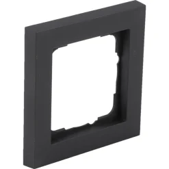 Gira Afdekraam E2 Inbouw 1-Voudig Zwart Verticaal/Horizontaal