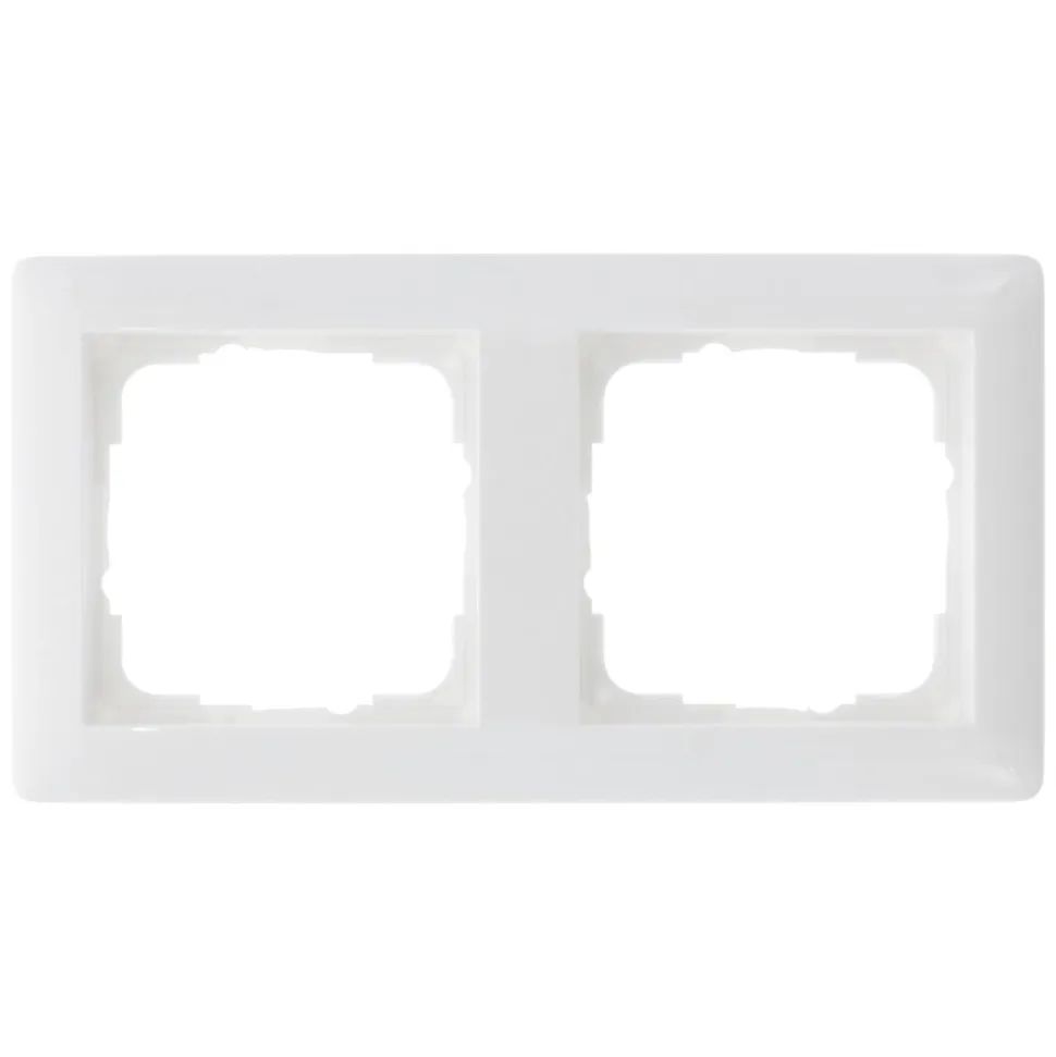 Gira Afdekraam System 55 Inbouw 2-Voudig Polarwit