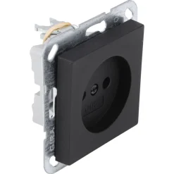Gira Contactdoos E2 Inbouw 1-Voudig Zwart