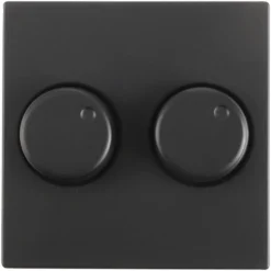 Gira E2 Centraalplaat Duo-Dimmer Met Knop Zwart