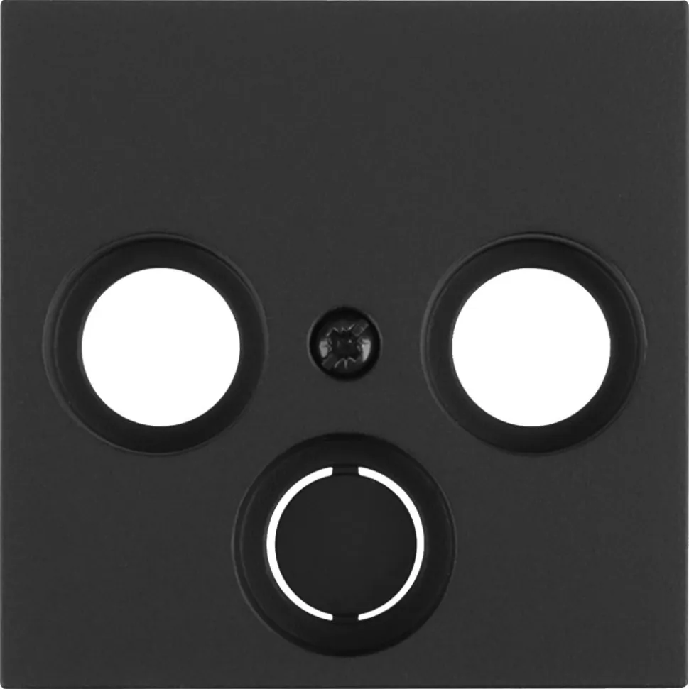 Gira E2 Centraalplaat Radio/TV/Satelliet Zwart