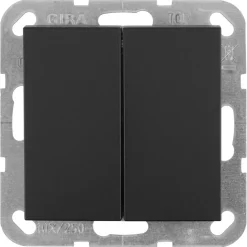 Gira E2 Inbouw Schakelaar Serie Zwart