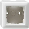 Gira Opbouwraam System 55 1-Voudig Polarwit Met Afdekraam