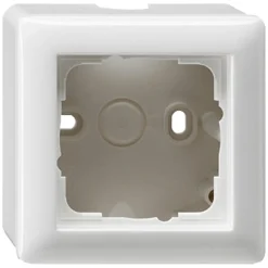 Gira Opbouwraam System 55 1-Voudig Polarwit Met Afdekraam