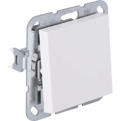 Gira System 55 Inbouw Schakelaar Impuls/Maak Polarwit