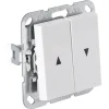 Gira System 55 Inbouw Schakelaar Jaloezie Polarwit