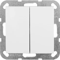 Gira System 55 Schakelaar Inbouw Serie Polarwit