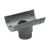 Gootuitloop PVC 70/80 100 mm grijs voor mastgoot