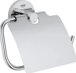 GROHE Essentials Toiletrolhouder met Klep Chroom